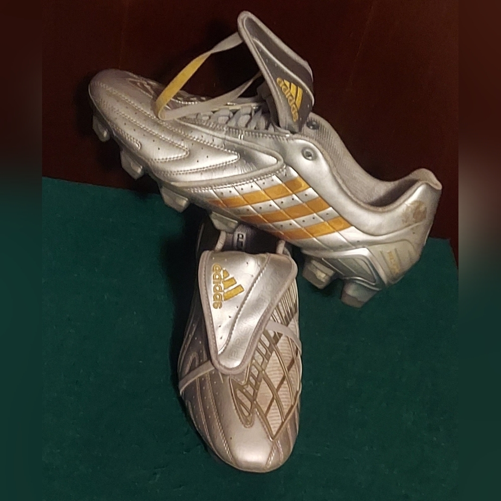 ADIDAS PREDATOR CLIMACOOL MEN'S SILVER SYNTHETIC ATHLETIC SOCCER SHOES SIZE 13 - Picture 7 of 15